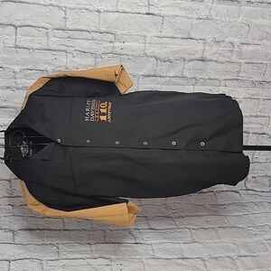 HARLEY DAVIDSON 110‎ Anniversary Black and Tan Shirt Large